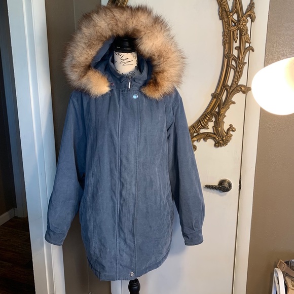 Westbound Jackets & Blazers - Genuine fox fur hood trim westbound coat